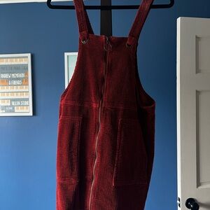 Wild Fable Dark Orange Corduroy Dress